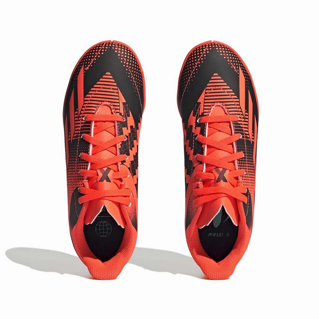 Contoured Fit adidas - Kids' (Junior) X Speedportal Messi.4 Indoor Soccer Shoes (GZ5138)
