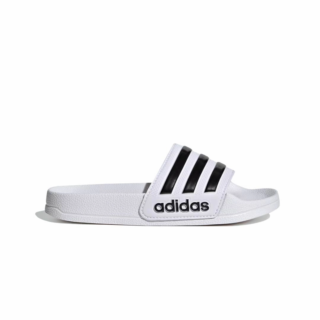 adidas - Kids' (Preschool) Adilette Shower Slides (HP7606) Elasticated Motion Control Design