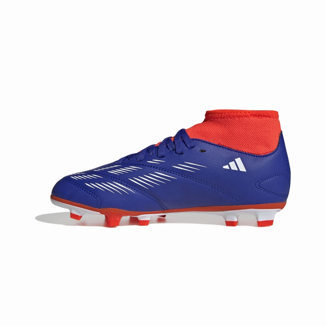 adidas - Kids' (Preschool & Junior) Predator Club Sock Flexible Ground Soccer Cleats (IF6363) Compression Molded Midsoles Stitch Down Construction