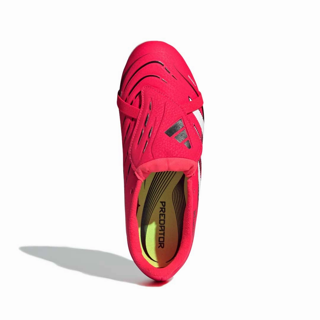 adidas - Kids' (Preschool & Junior) Predator League Fold-Over Tongue Firm Ground Cleats (ID3830) Classic Vibe Training Ready