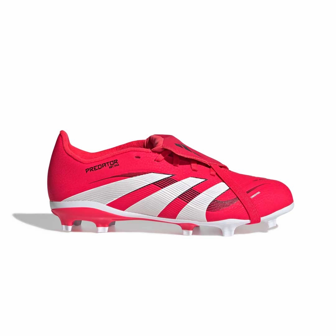 Breathable Fit adidas - Kids' (Preschool & Junior) Predator League Fold-Over Tongue Firm Ground Cleats (ID3830)