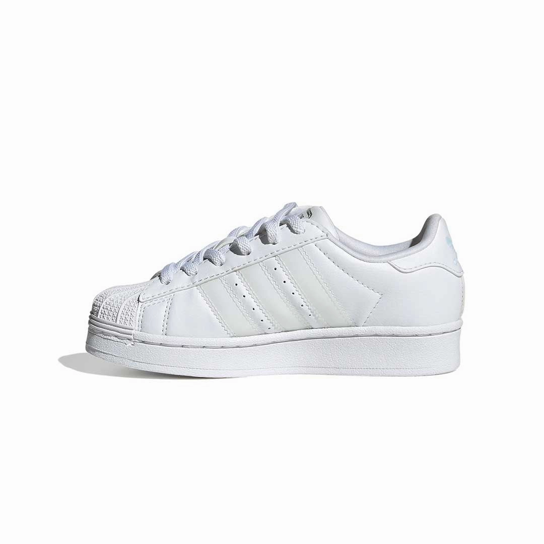 adidas - Kids' (Preschool) Superstar LED Lights Comfort Closure Elastic Lace Shoes (JQ6419) Compression Molded Foam