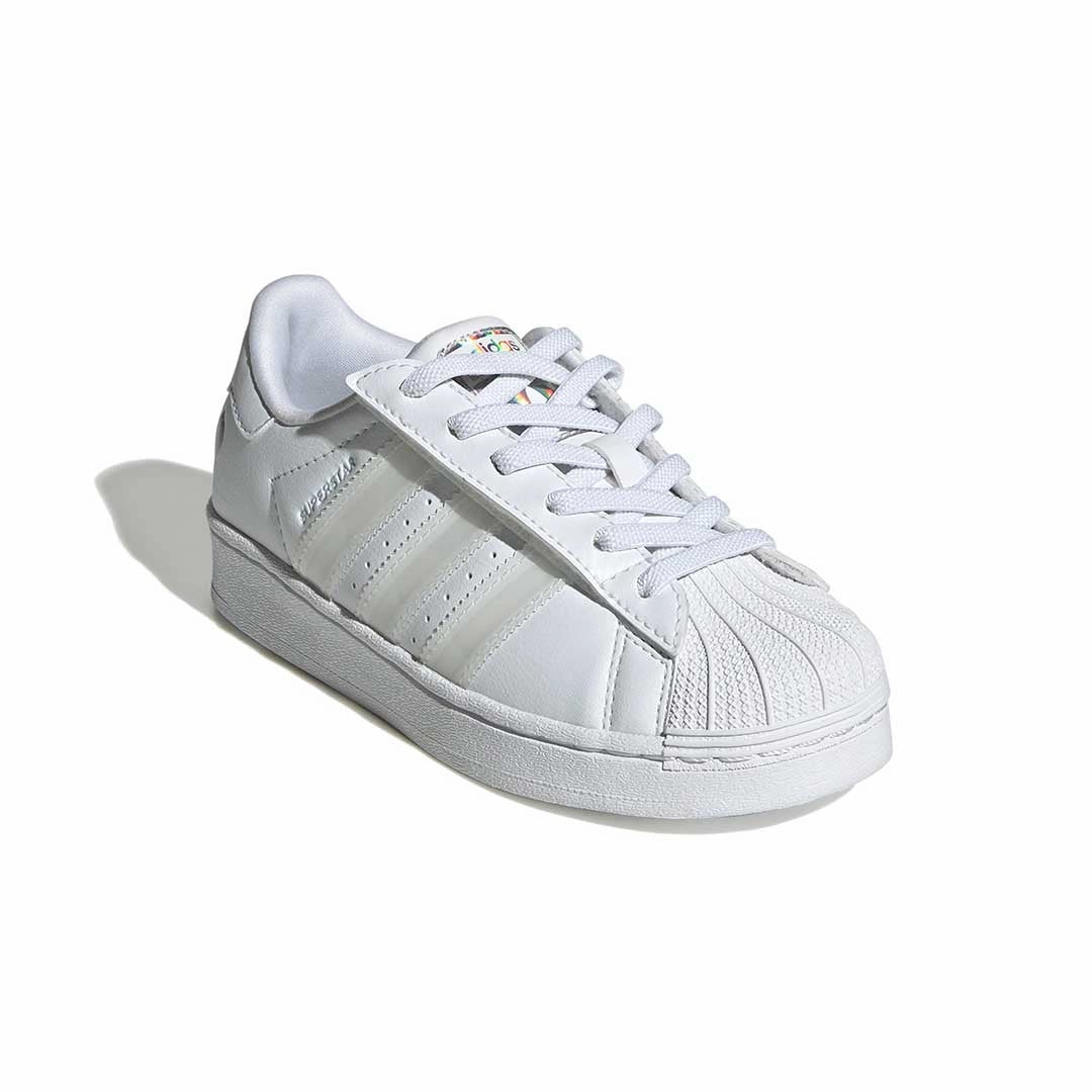 Quick Fit adidas - Kids' (Preschool) Superstar LED Lights Comfort Closure Elastic Lace Shoes (JQ6419)