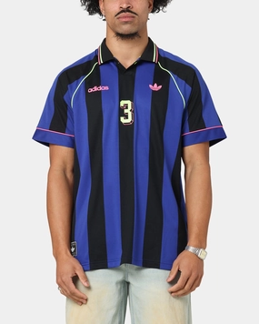 No Slip Gripper Hem Total Ease Adidas Jacquard Jersey Blue/Black