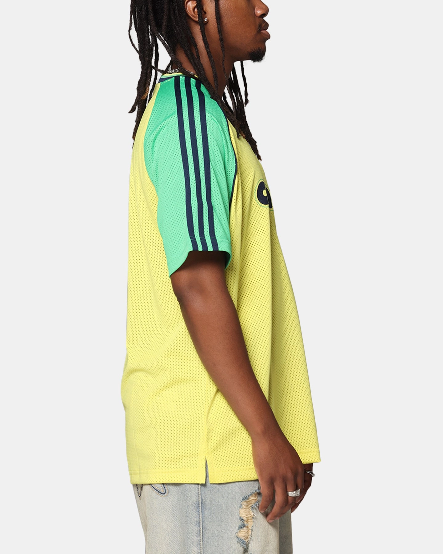 Ventilation Mesh Panel Fit Tech Adidas Originals Jersey Yellow