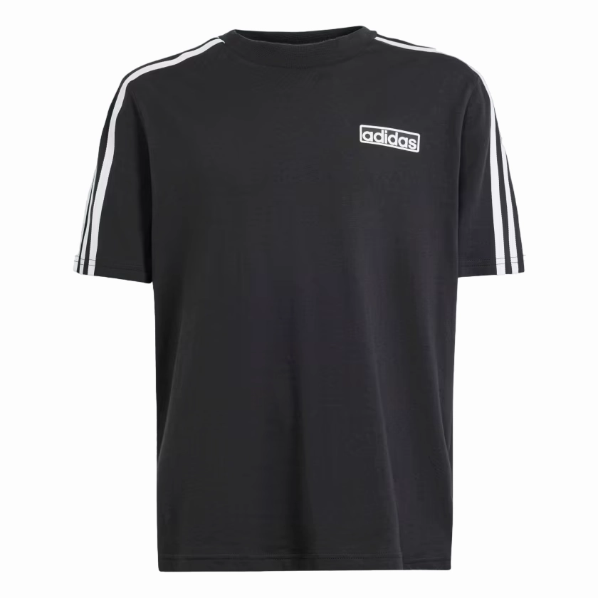 AllDay Comfort Sporty Style Adidas Originals maglietta manica corta da ragazzi Adibreak IT5464 nero bianco