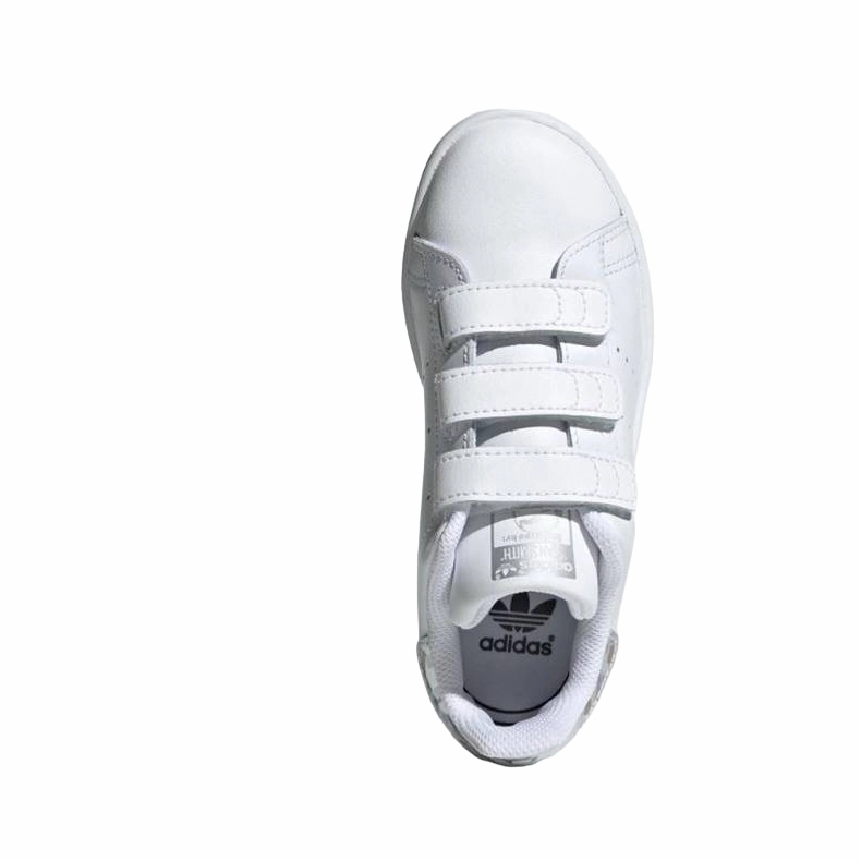 elastic lacing shoes Adidas Originals scarpa sneakers da bambina Stan Smith CF I EE8485 bianco