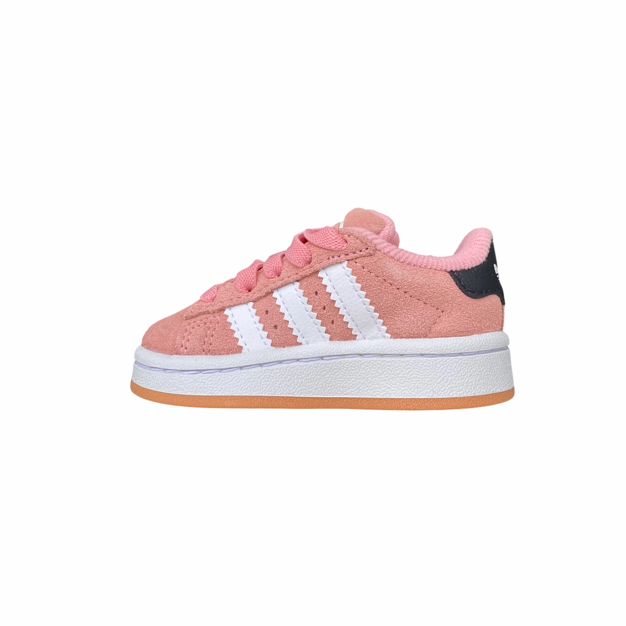 running in a fun run shoes Adidas Originals scarpa sneakers da bambino con strappo e laccio elastico Campus 00s JP5513 rosa-bianco
