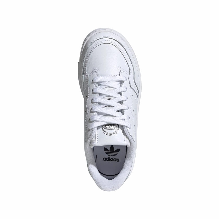 Compression Web Bracing Vibration Damping Core Adidas Originals scarpa sneakers da bambino Supercourt C EG0411 bianco