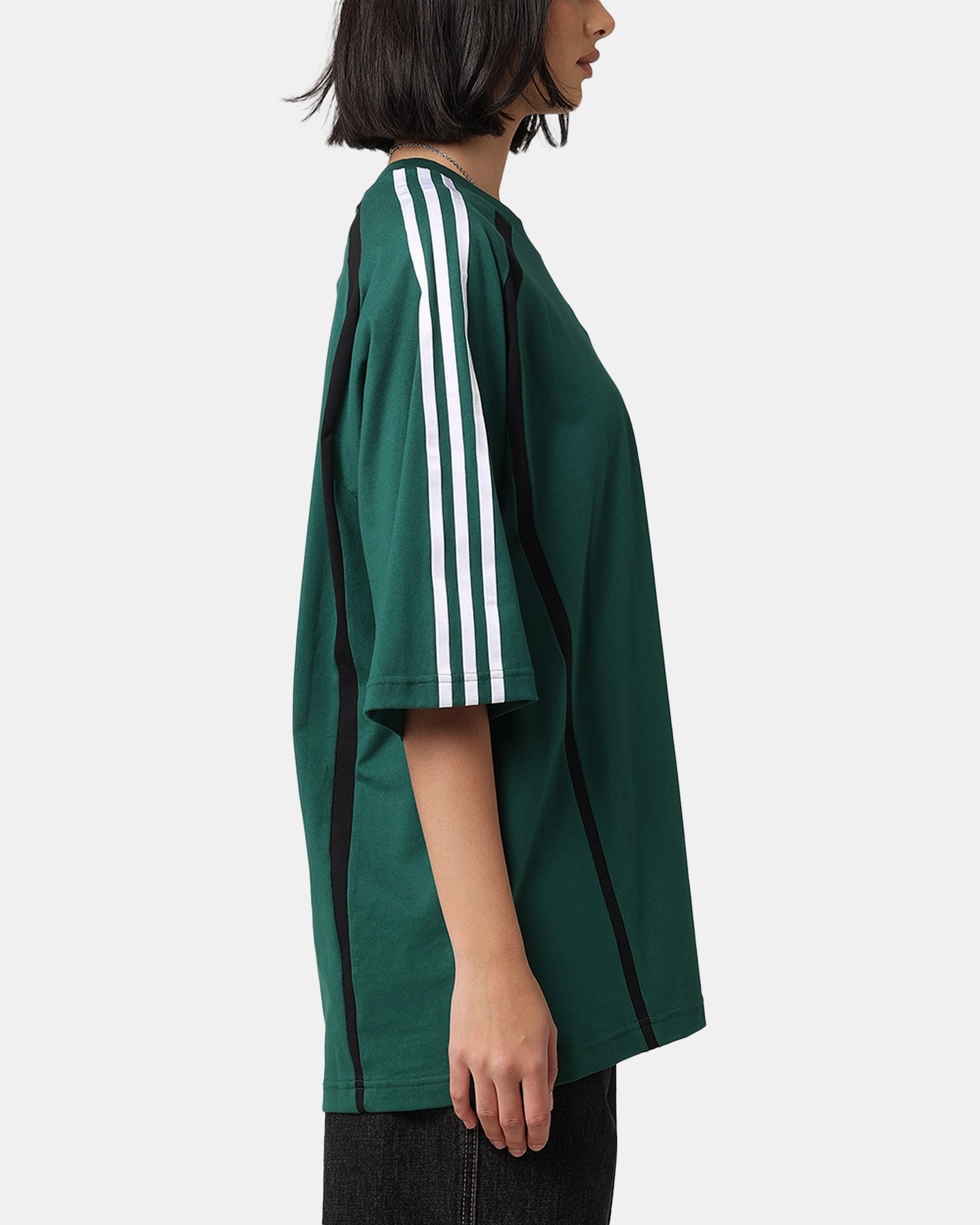 Trendy Comfort Fit Adidas Oversized T-Shirt Collegiate Green