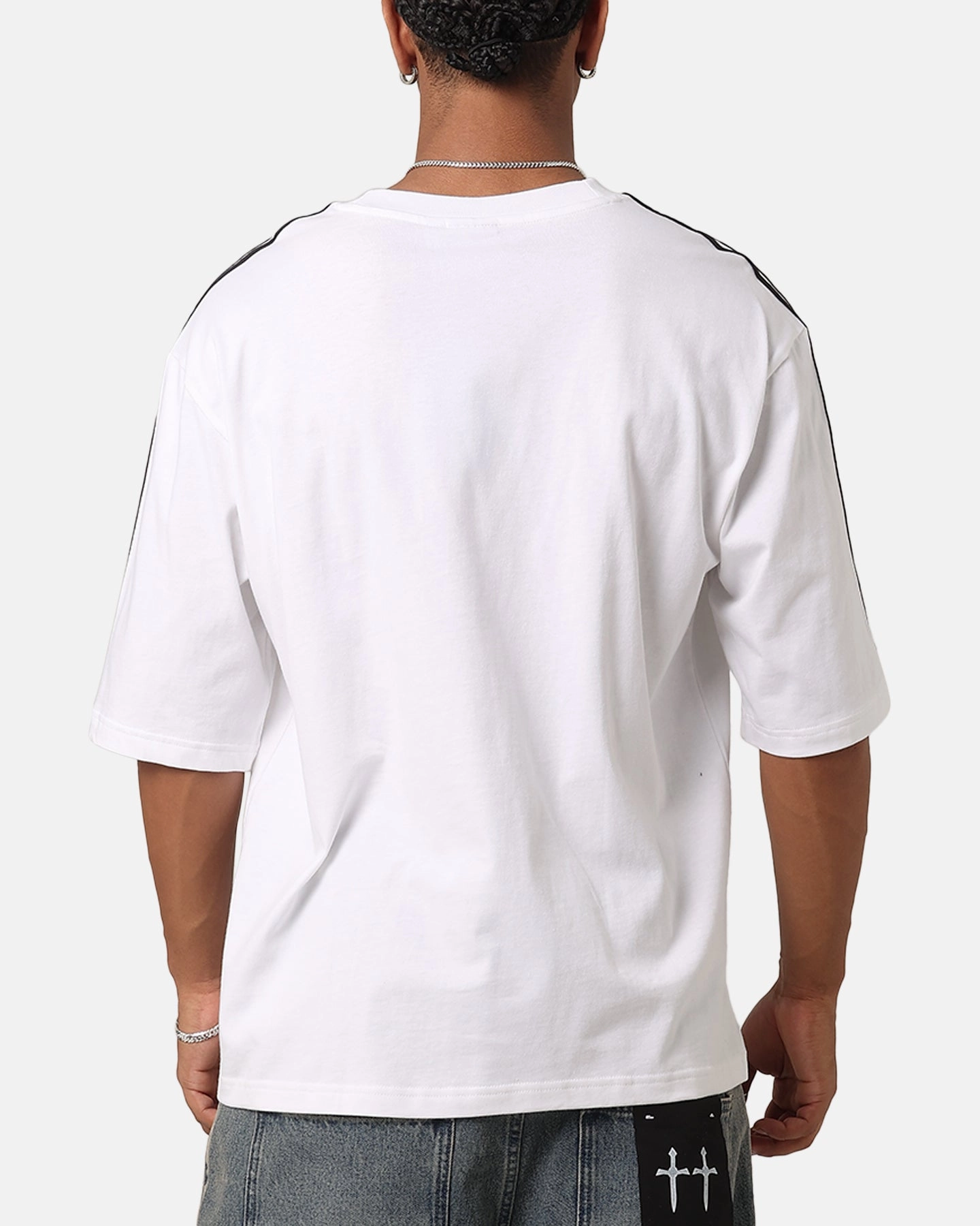 Adidas Oversized T-Shirt White Heat Transfer Printing