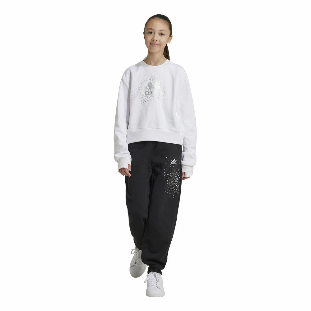 Adidas pantalone sportivo da ragazza IV9430 nero Supportive Grip Sole Performance Ready