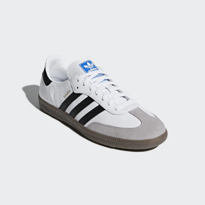 Adidas Samba OG Men's White Trainers B75806 walker shoes Gradient Zoning