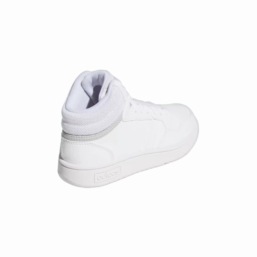 patent leather shoes zip - closure shoes Adidas scarpa sneakers da ragazzi Hoops Mid 3.0 GW0401 bianco grigio