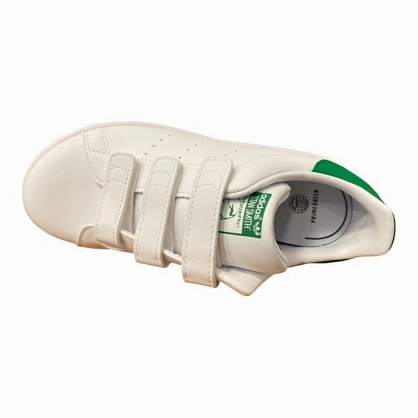 Adidas sneakers con strappo da bambino Stan Smith CF C FX7534 white-green Fitness - partner