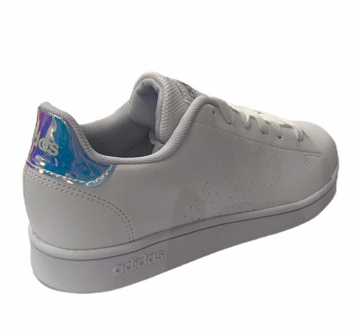Tear Resistant Upper Fabric Ultralight Foam Core Adidas sneakers da bambina Advantage K FY4624 bianco