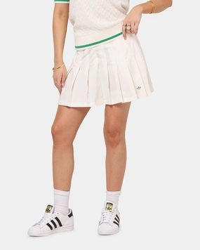 Adidas Women's Originals Pleated Skort Chalk White Supportive Fit