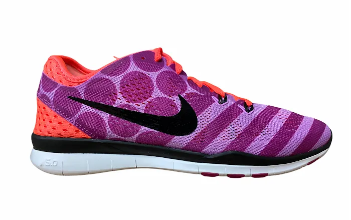 padded shoes shock - absorbing Nike scarpa da fitness da donna  Free 5.0 tr fit 5 prt 704695 500 viola-fucsia