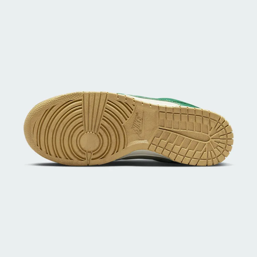 Nike Dunk Low Women's Cream Leather Trainers FB7173 131 Medium Cushioning