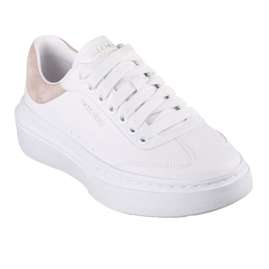 synthetic leather shoes Skechers scarpa sneakers da donna Cordova Classic Best Behavior 185060/WPK bianco rosa