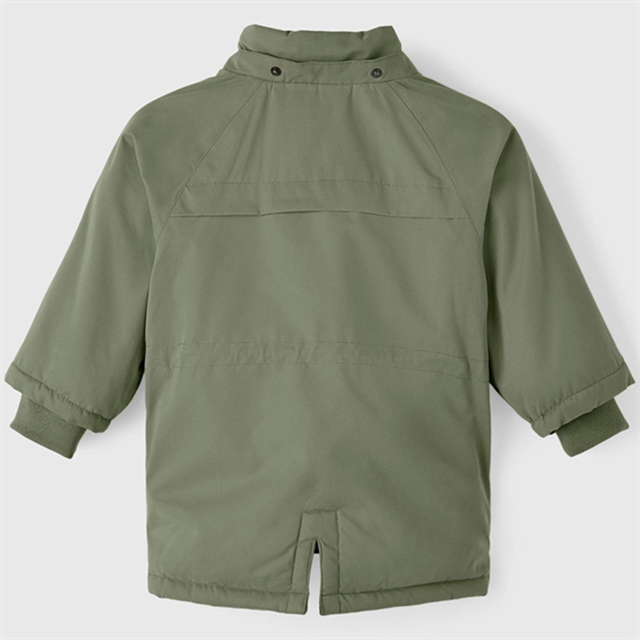 Stretch Comfort Fit Lil'Atelier Oil Green Golan Padded Jacket