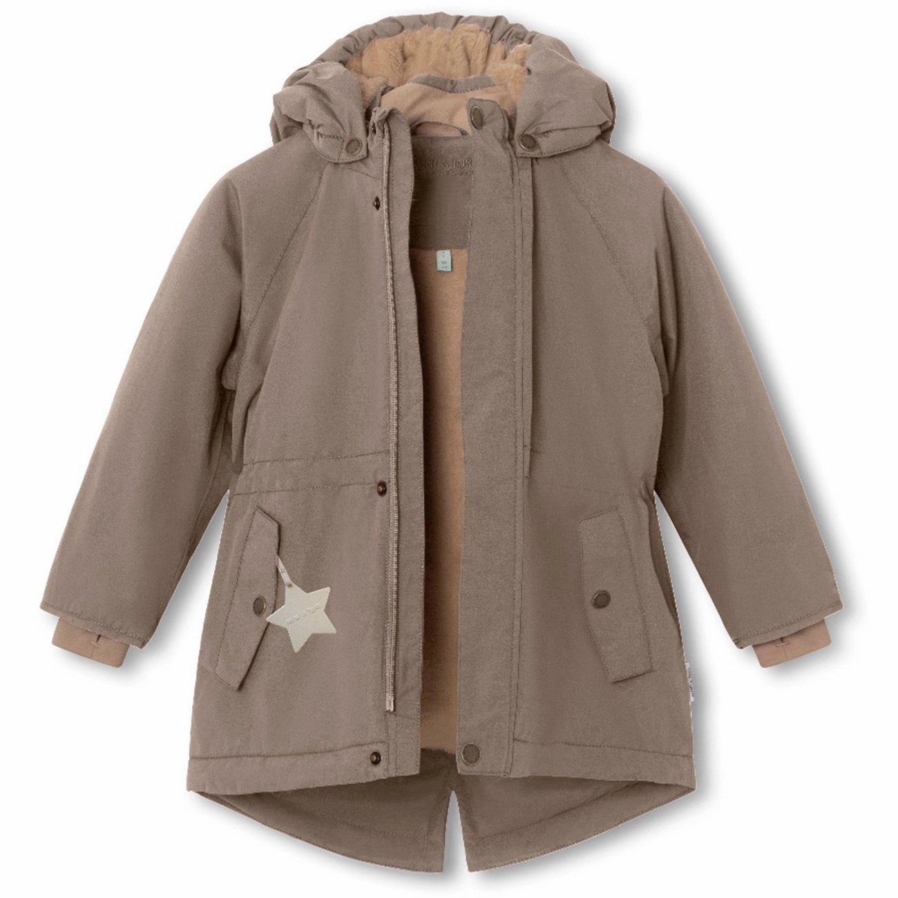 ErgonomicSleeveCut Mini A ture Morel grey Vikania Fleece Winter Jacket