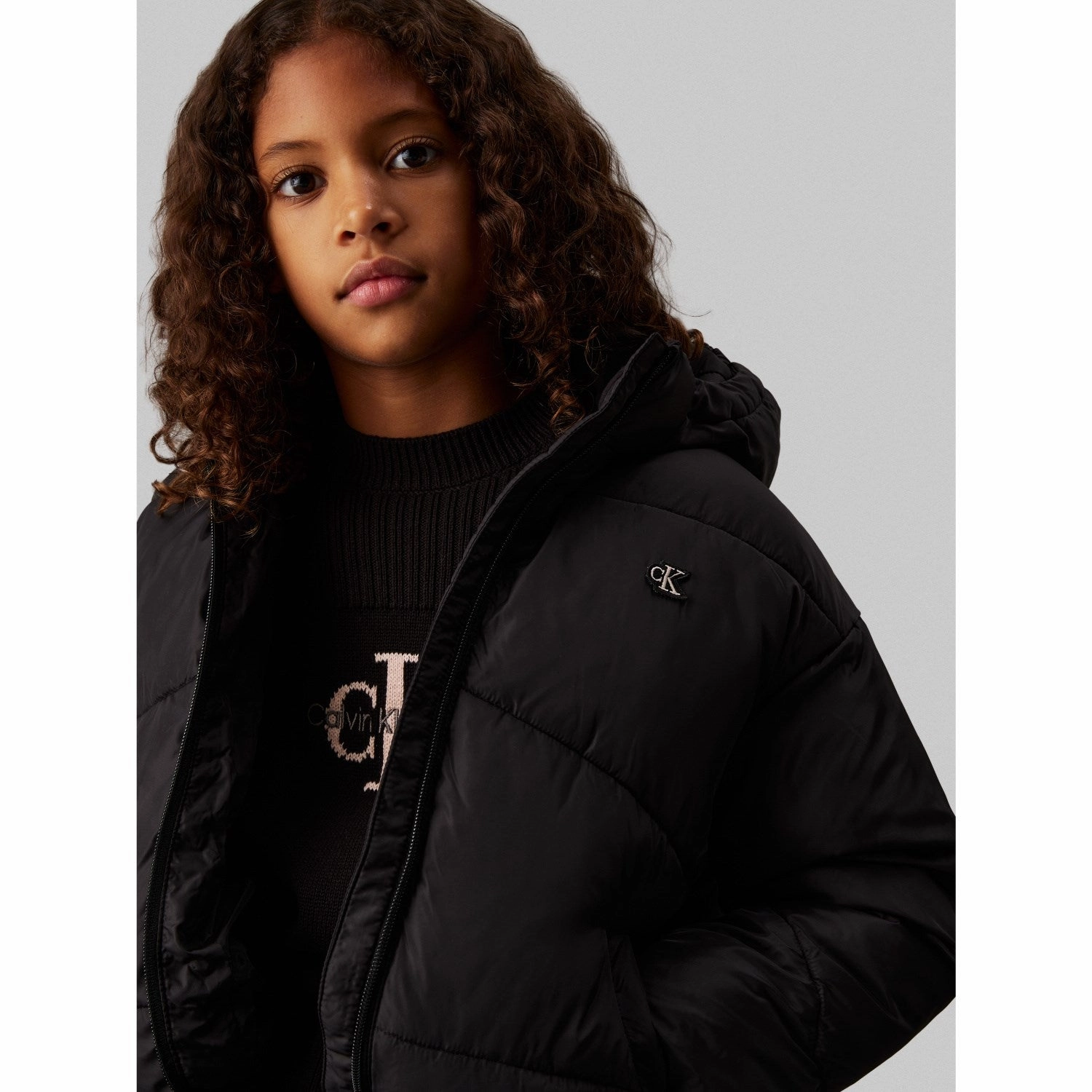 Eco Certified Textiles Calvin Klein Ck Short Puffer Jacket Ck Black