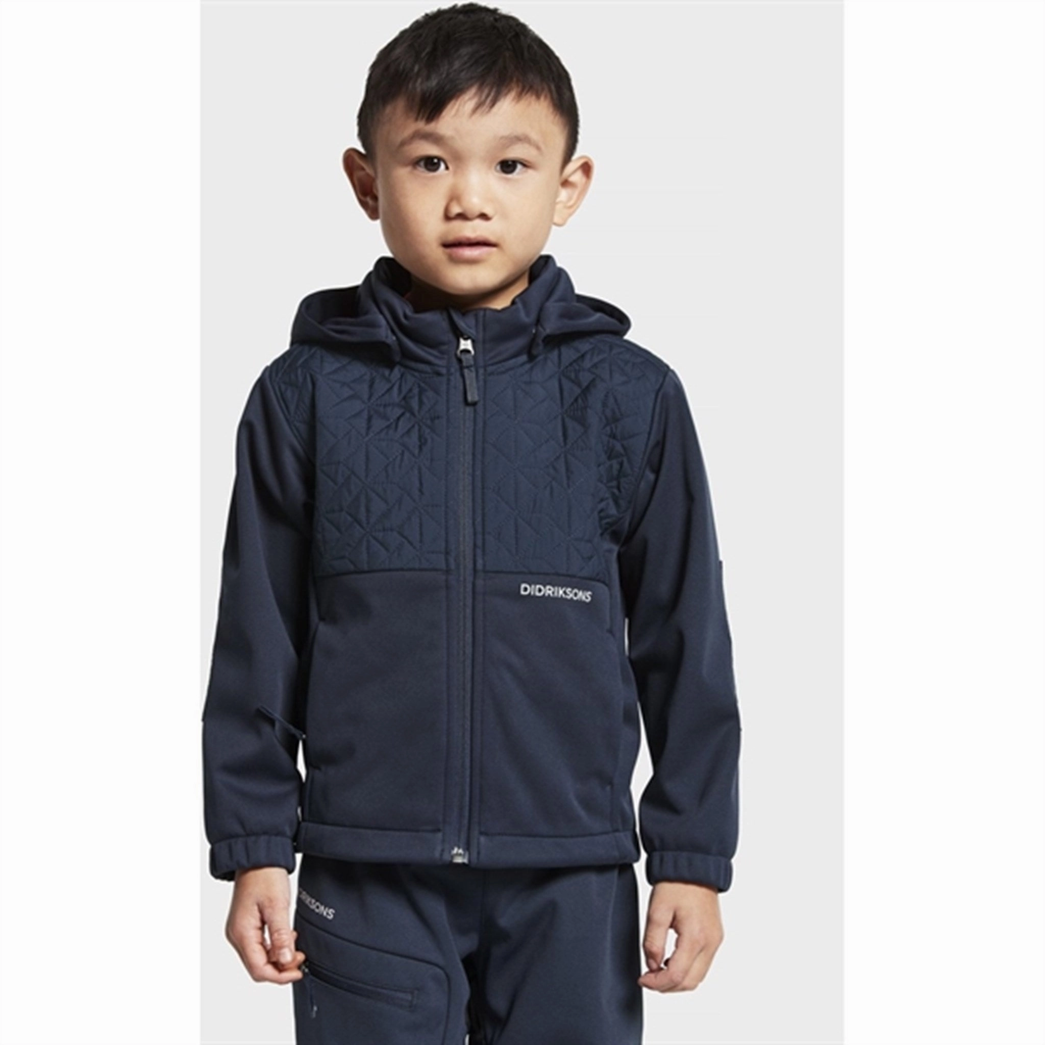 Didriksons Briska Navy Jacket WaterproofDesign Asymmetric Hemline