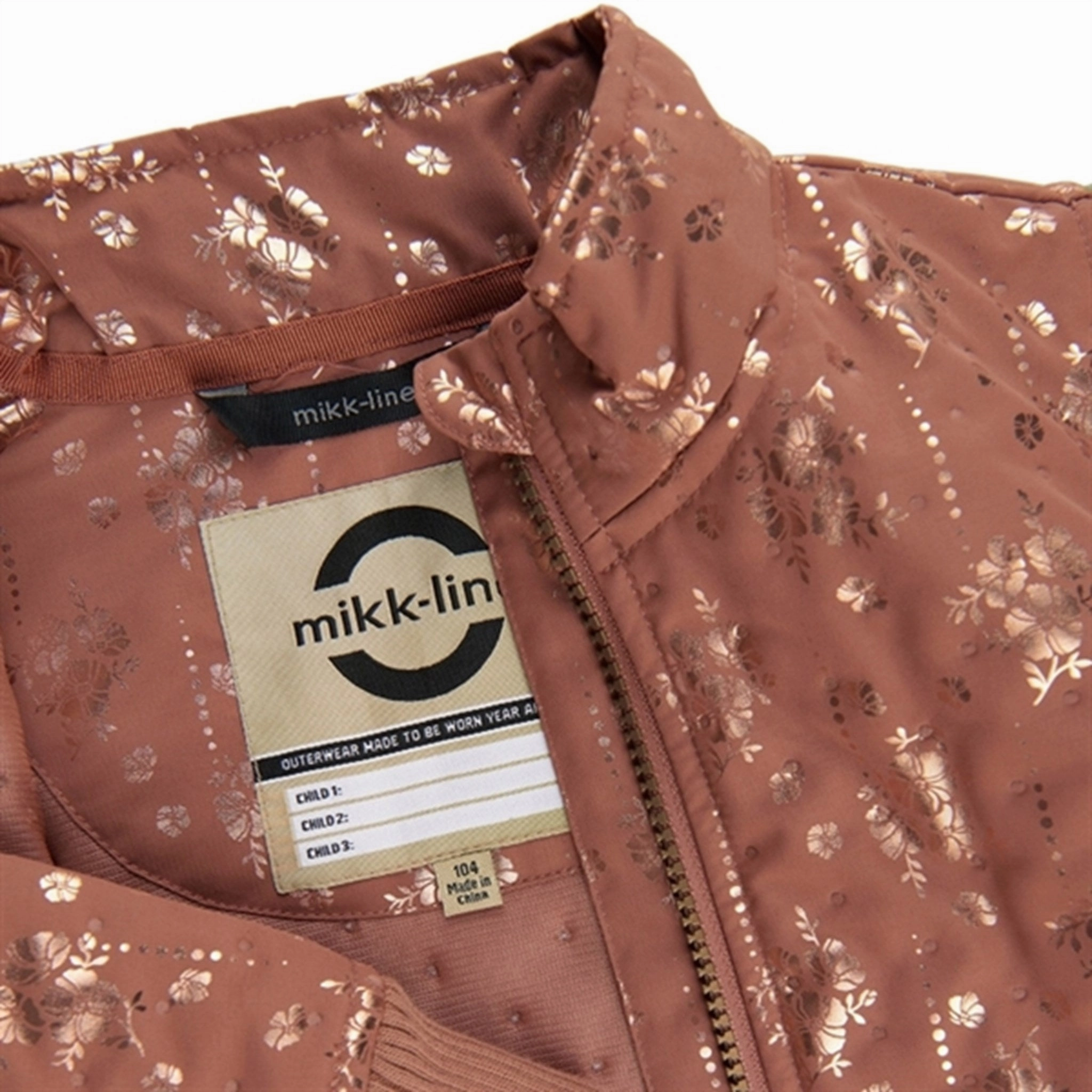 Mikk-Line Thermo Jacket Long AOP Russet Eco Friendly Construction