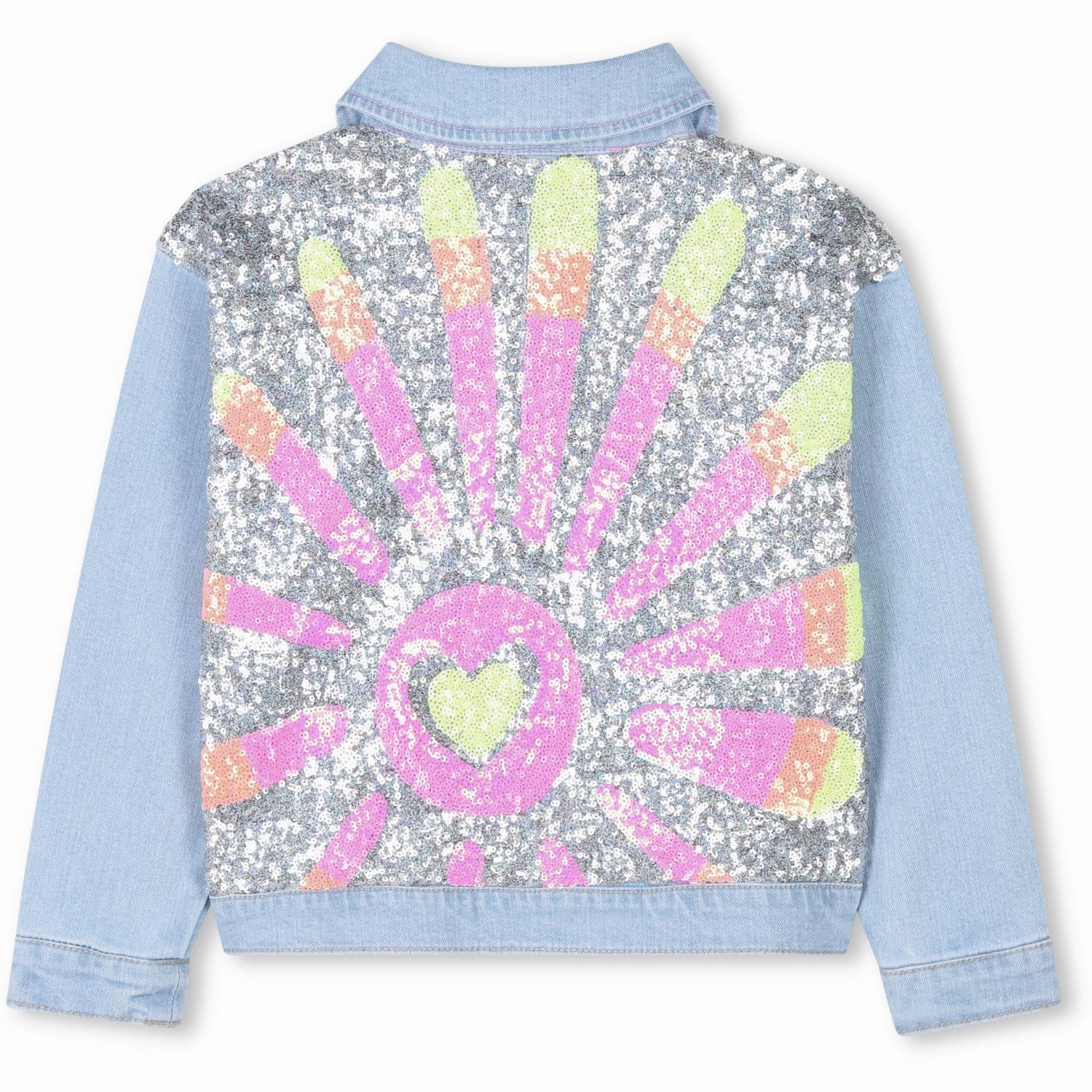 Billieblush Double Stone Bleach Denim Jacket Autumn Wear