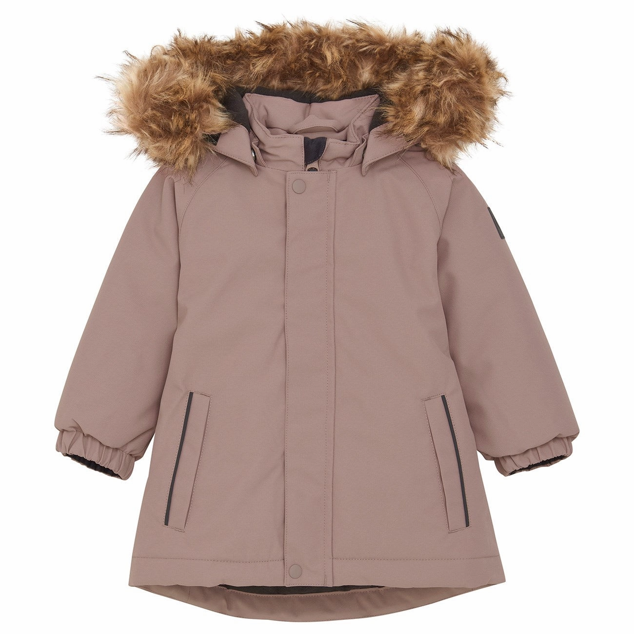 Color Kids Antler Parka w. Fake Fur Low Profile Collar Design