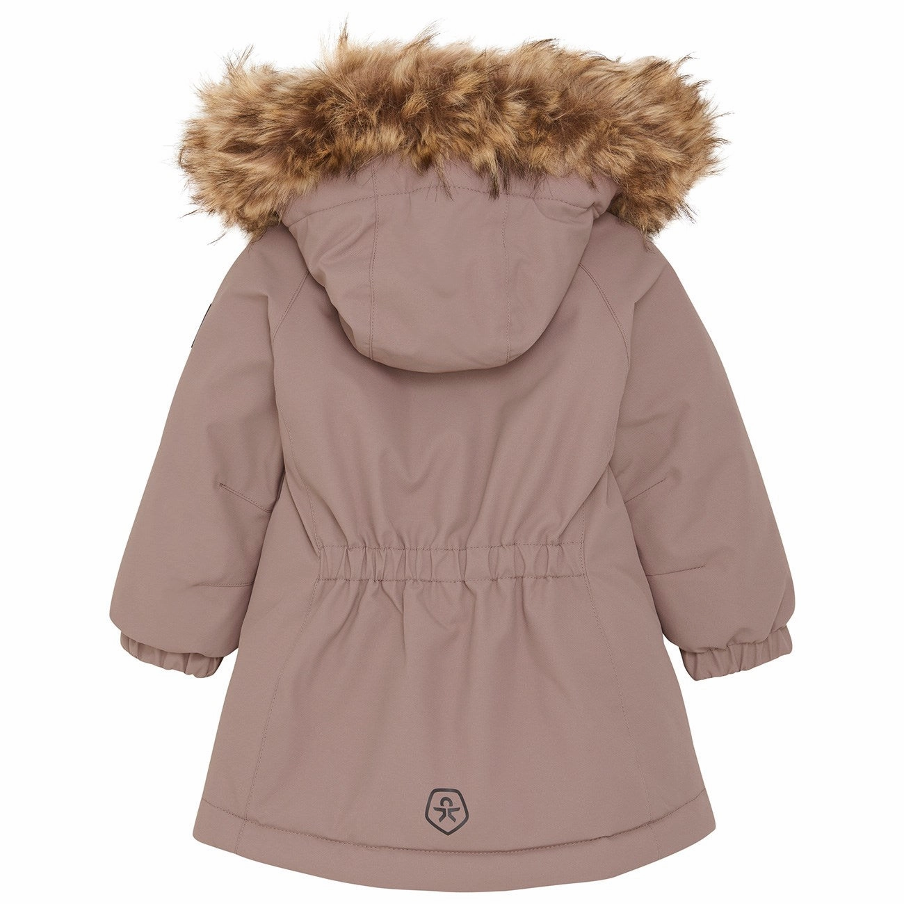 All Day Wear Anti Pilling Textile Color Kids Antler Parka w. Fake Fur