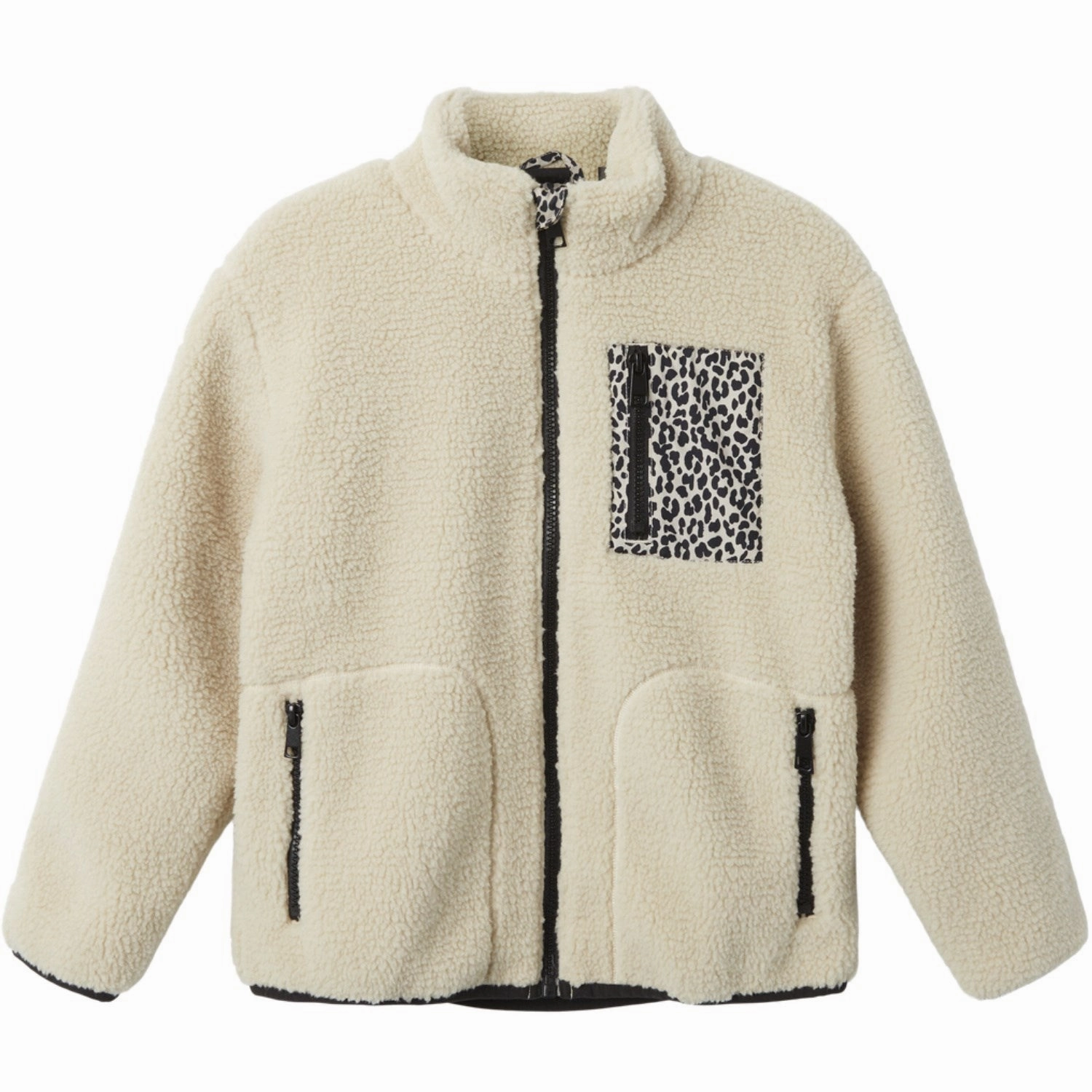 Sleek Layers ElasticWaistband Name It Fog Monica Teddy Jacket