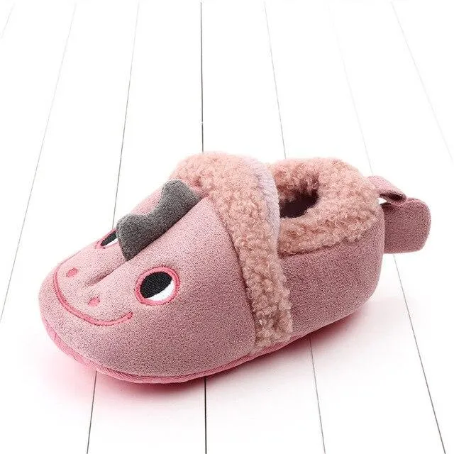 Adorable Cartoon Anti-slip Prewalker Baby Slippers