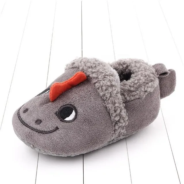 Adorable Cartoon Anti-slip Prewalker Baby Slippers