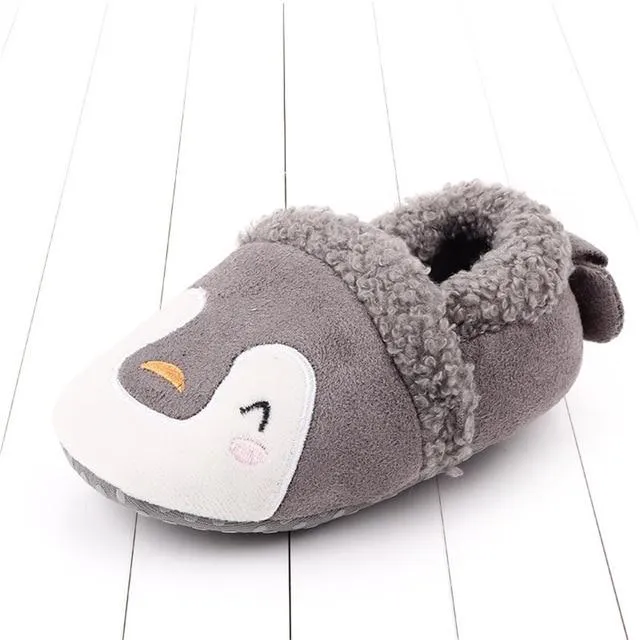 Adorable Cartoon Anti-slip Prewalker Baby Slippers