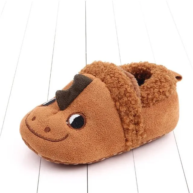 Adorable Cartoon Anti-slip Prewalker Baby Slippers