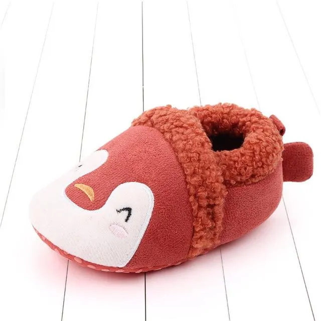 Adorable Cartoon Anti-slip Prewalker Baby Slippers