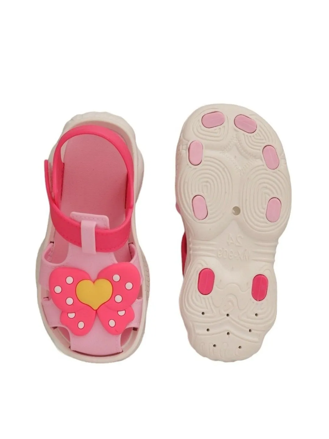 Adorable Pink Butterfly Bow Sandals For Girls