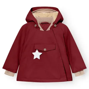 AllPurposeFastening Mini A ture Red merlot Wang Fleece Winter Jacket