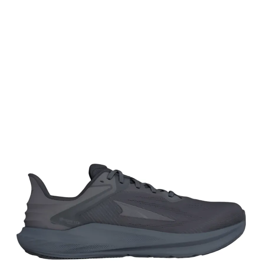 Altra Men's Torin 8 GTX Running Shoes in Black/Black SS25 running with a maximalist style
