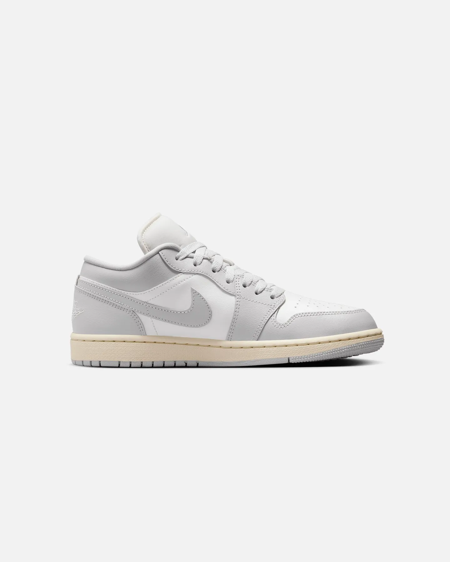 Jordan Women's Air Jordan 1 Low "Light Grey" Sail/Natural Grey Canvas