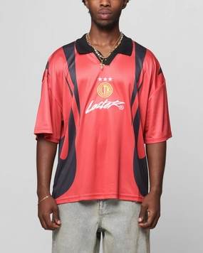 Loiter United Football Jersey Red Maximum Flex Soft touch finish