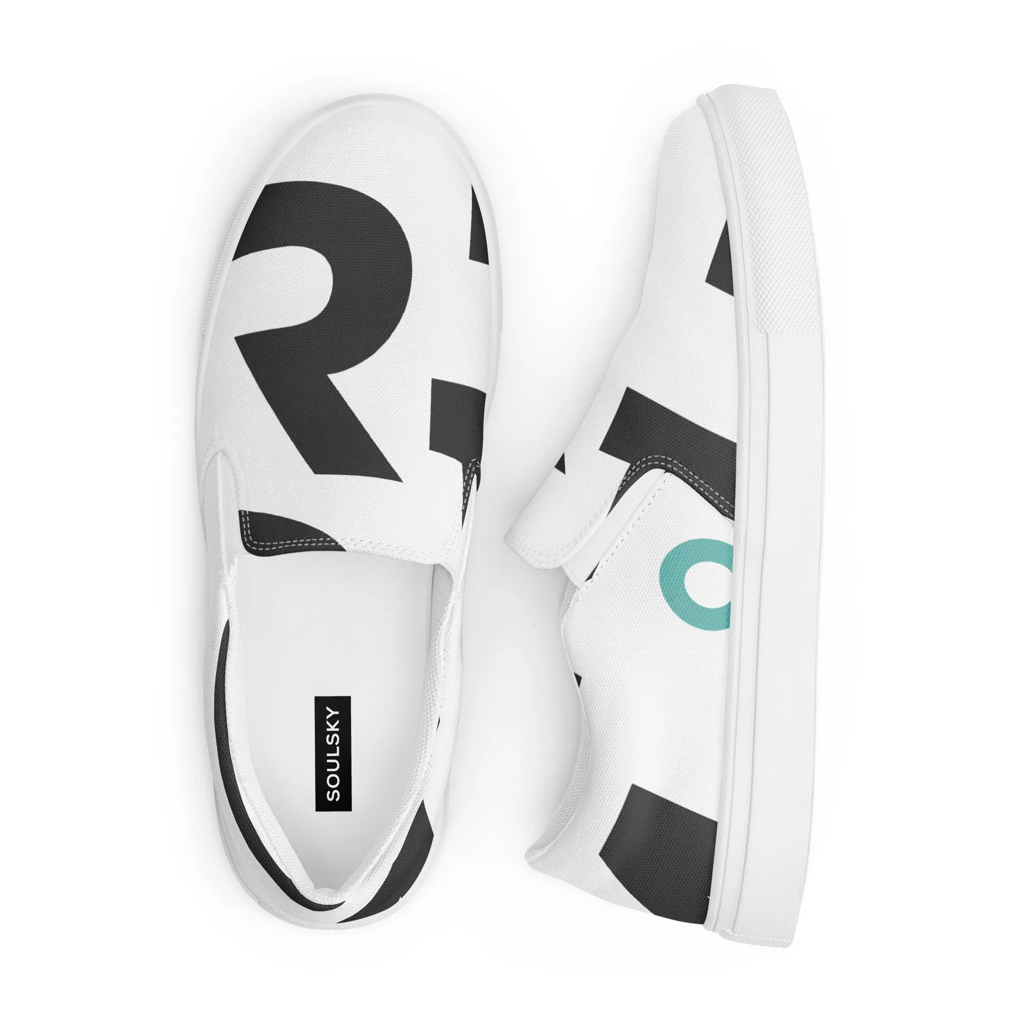 AFRICA IS THE FUTURE Women’s Slip-On Canvas Shoes (White)