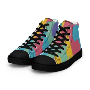 AFRICA WARHOL Women's High Top Canvas Shoes (Retro)