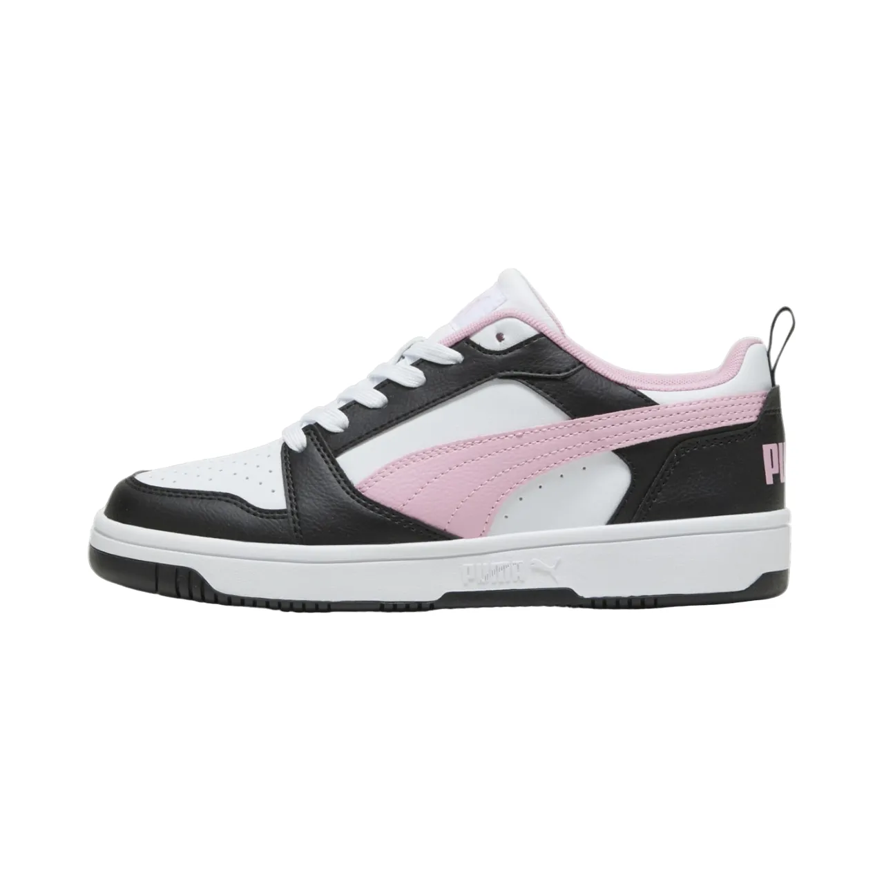 running in winter shoes Quick Dry Inner Sock Puma scarpa sneakers da donna Rebound v6 Low 392328-19 bianco-nero-rosa