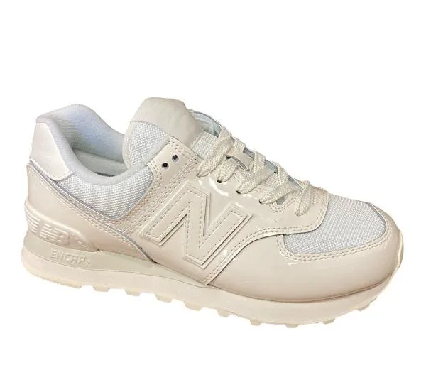 New Balance scarpa sneakers da donna WL574TC2 bianco Leather