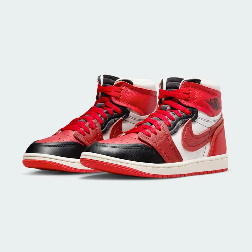 Air Jordan 1 Hi Women's FB9891 600 Adaptive Flex Notches holiday - themed running wear