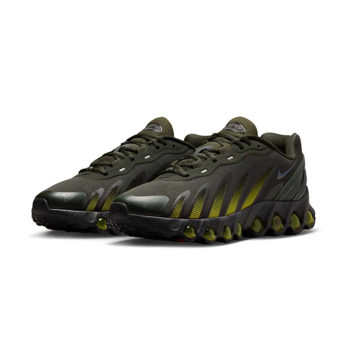 Air Max DN8 'Sequoia Black Bright Citron' Stability Control System Soft Lining Fabric