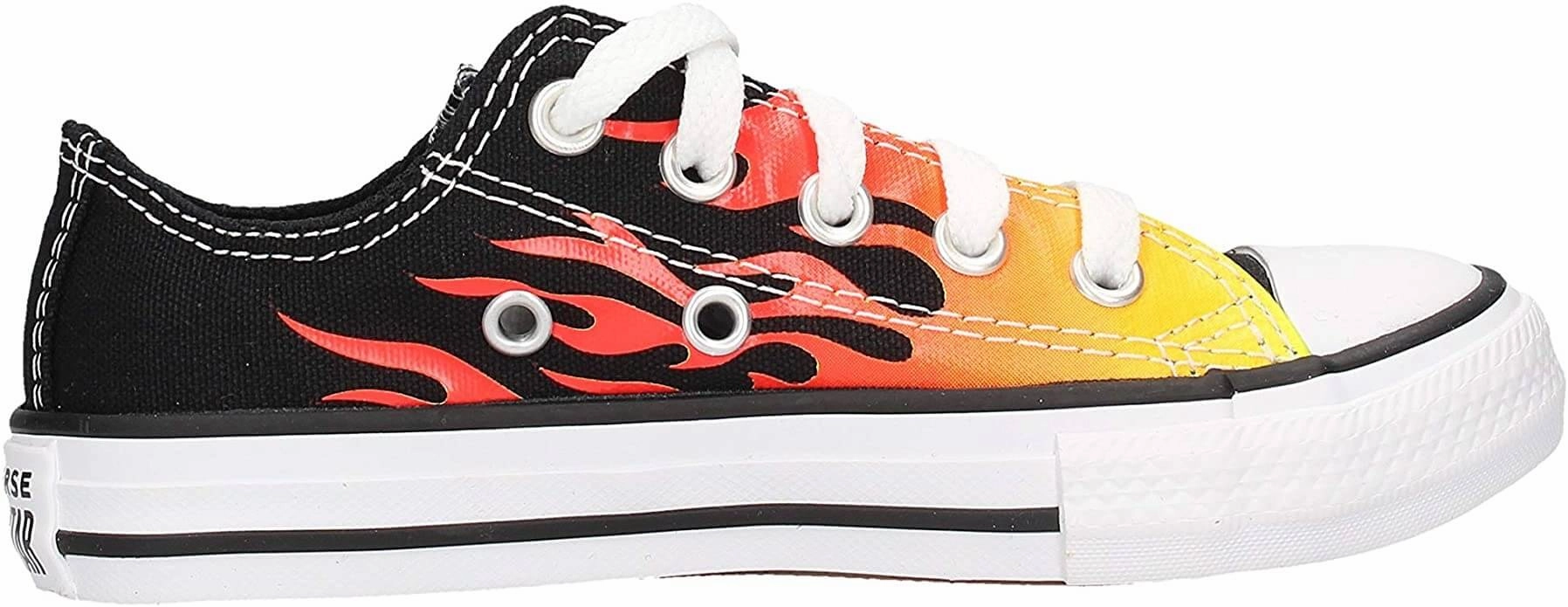 Torsional Stability Run Daily Converse Chuck Taylor All Star OX Kids' Black Textile Low Sneakers